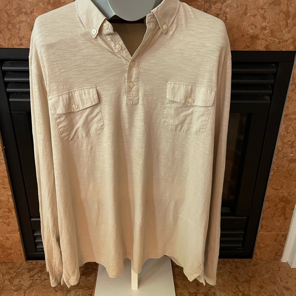 Mens Perry Ellis Cotton Long Sleeve